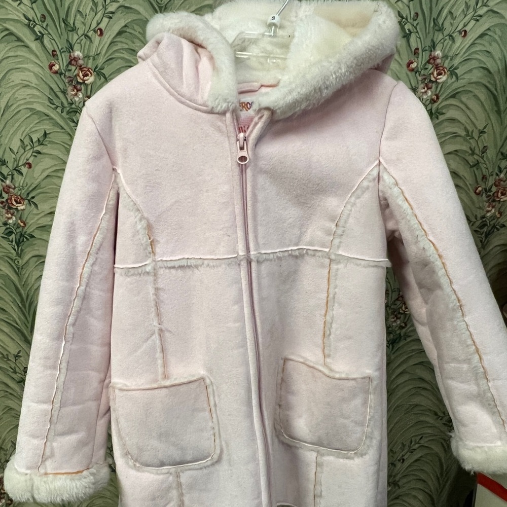 Circo simulated suede patchwork coat